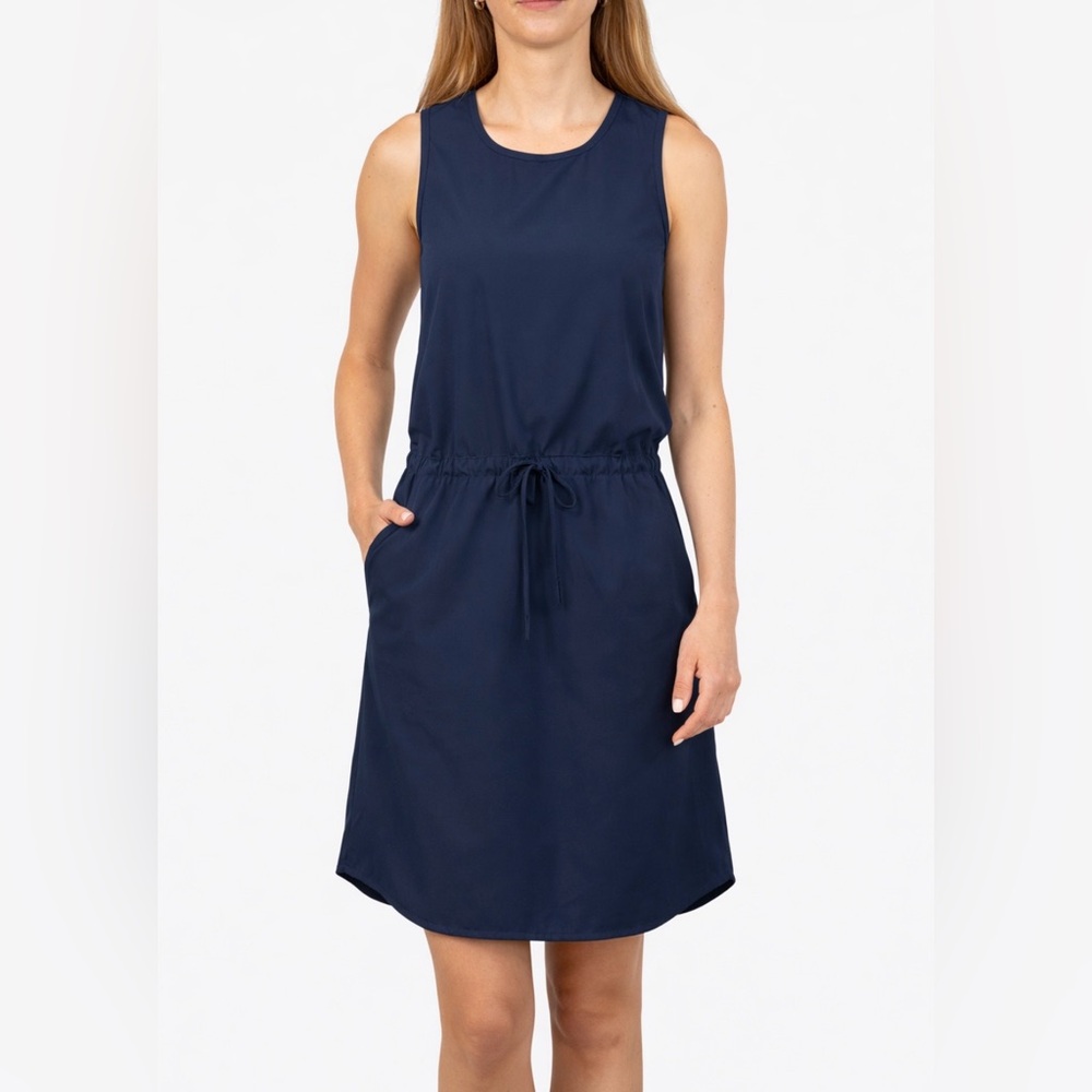 Tilley Black Travel Dress Sleeveless Lightweight Stretch Women’s Size S